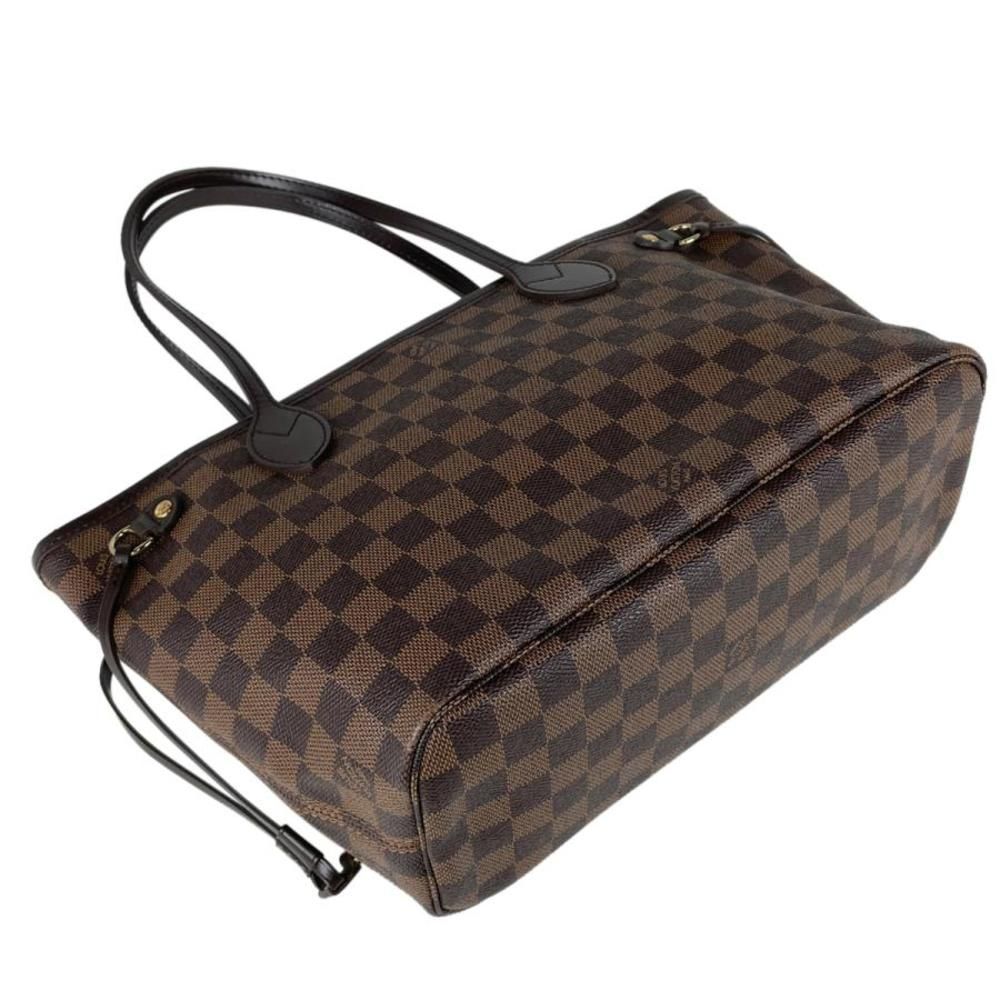 Louis Vuitton Neverfull PM Handbag Shopping Tote Bag Damier Brown - Picture 2 of 7